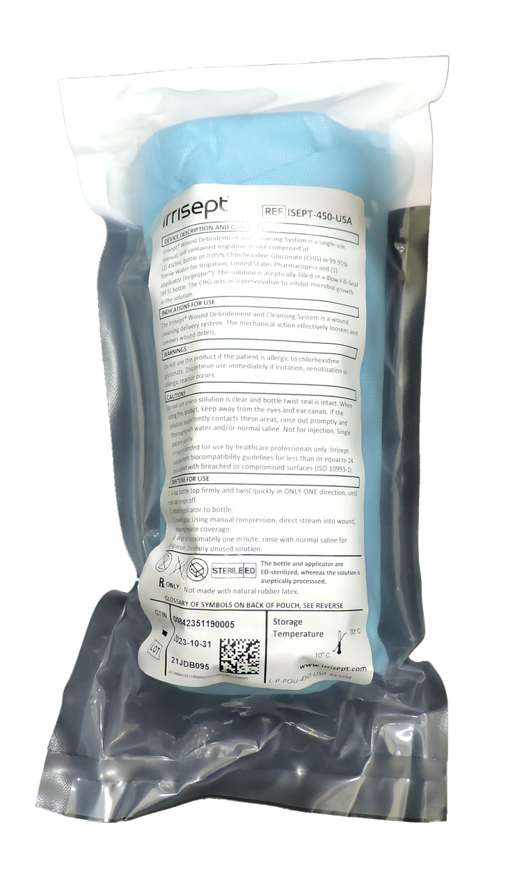 Irrisept® Antimicrobial Wound Lavage, ISEPT-450mL