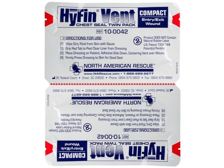 HYFIN VENT COMPACT CHEST SEAL TWIN PACK