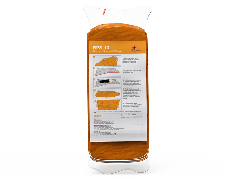 BLIZZARD SURVIVAL BLANKET- ORANGE - Case of 20 Units