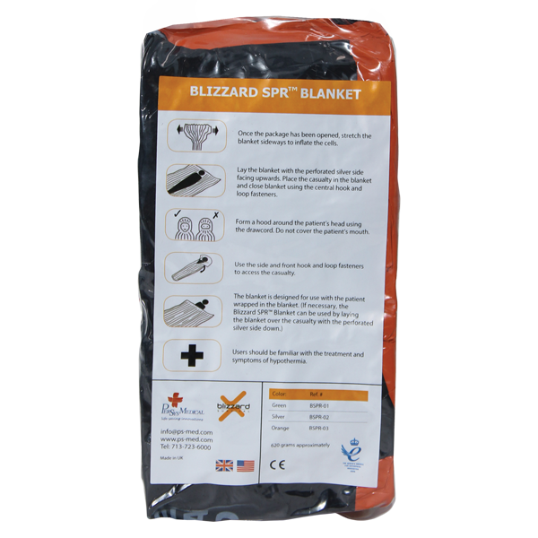 BLIZZARD SPR BLANKET- ORANGE - Case of 20 Units