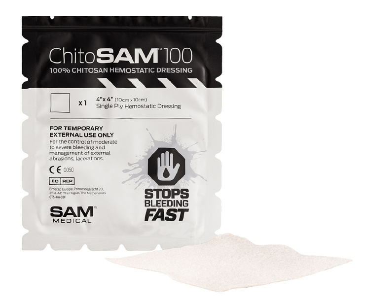 ChitoSAM100 4"x4" Single Ply