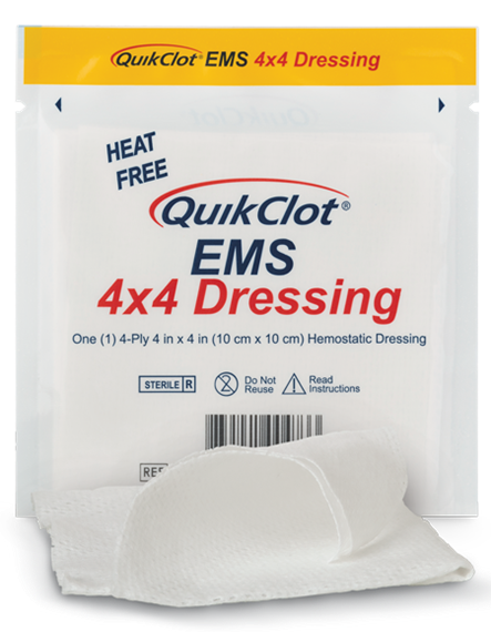QuikClot® EMS 4x4 Dressing