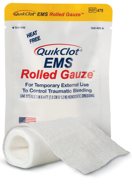 QuikClot® EMS Rolled Gauze
