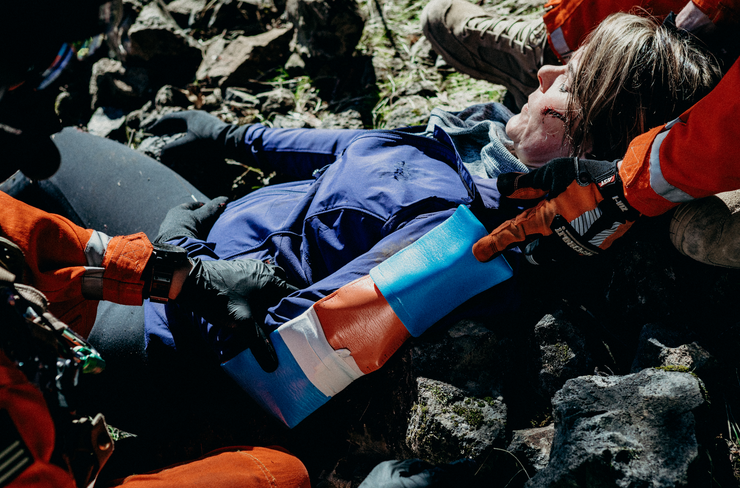 SAM Splint 18" Orange / Blue